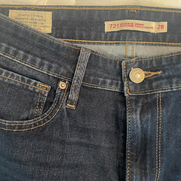 Levi 721 High Rise Skinny Jean - Picture 1 of 2